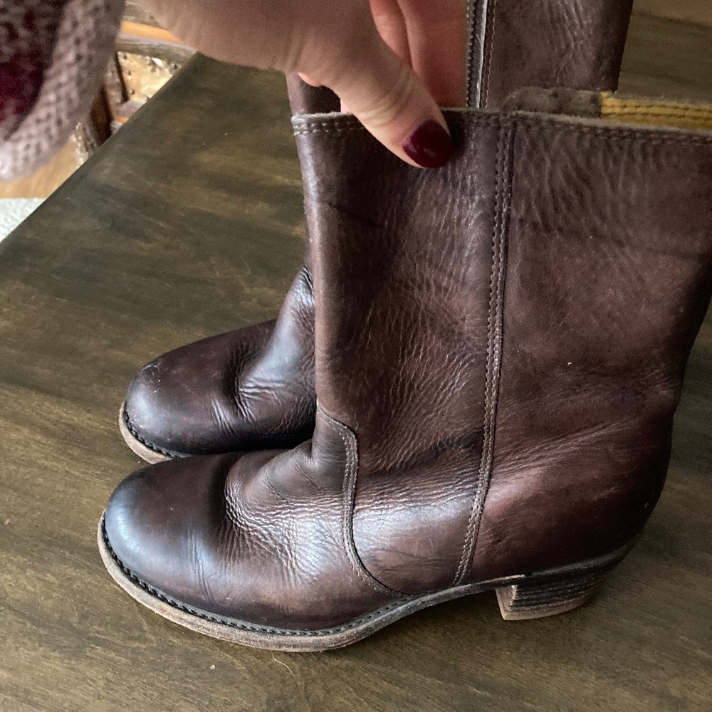 FRYE Leather Ankle Boots